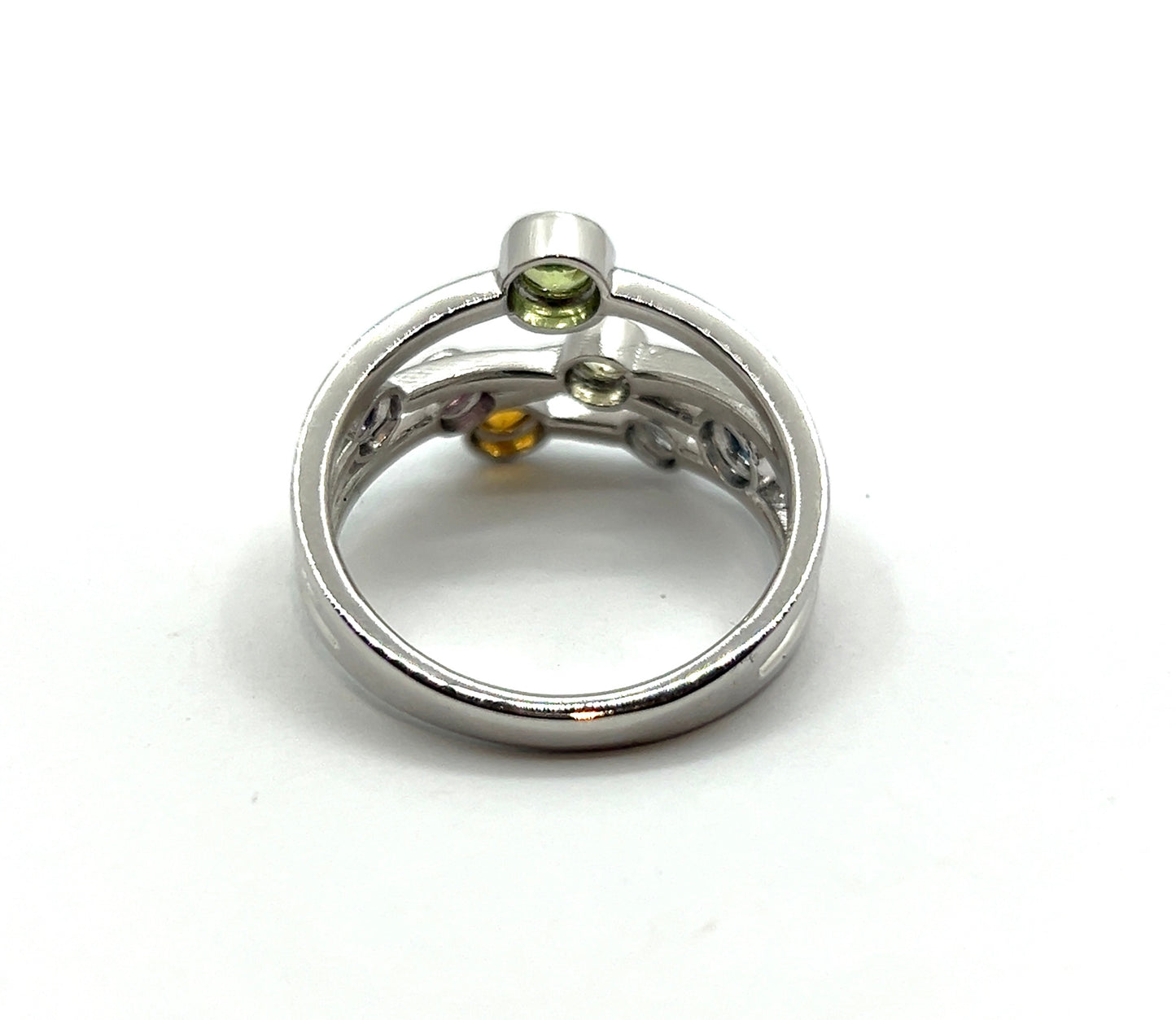 Multi Colour Semi Precious Stone Ring