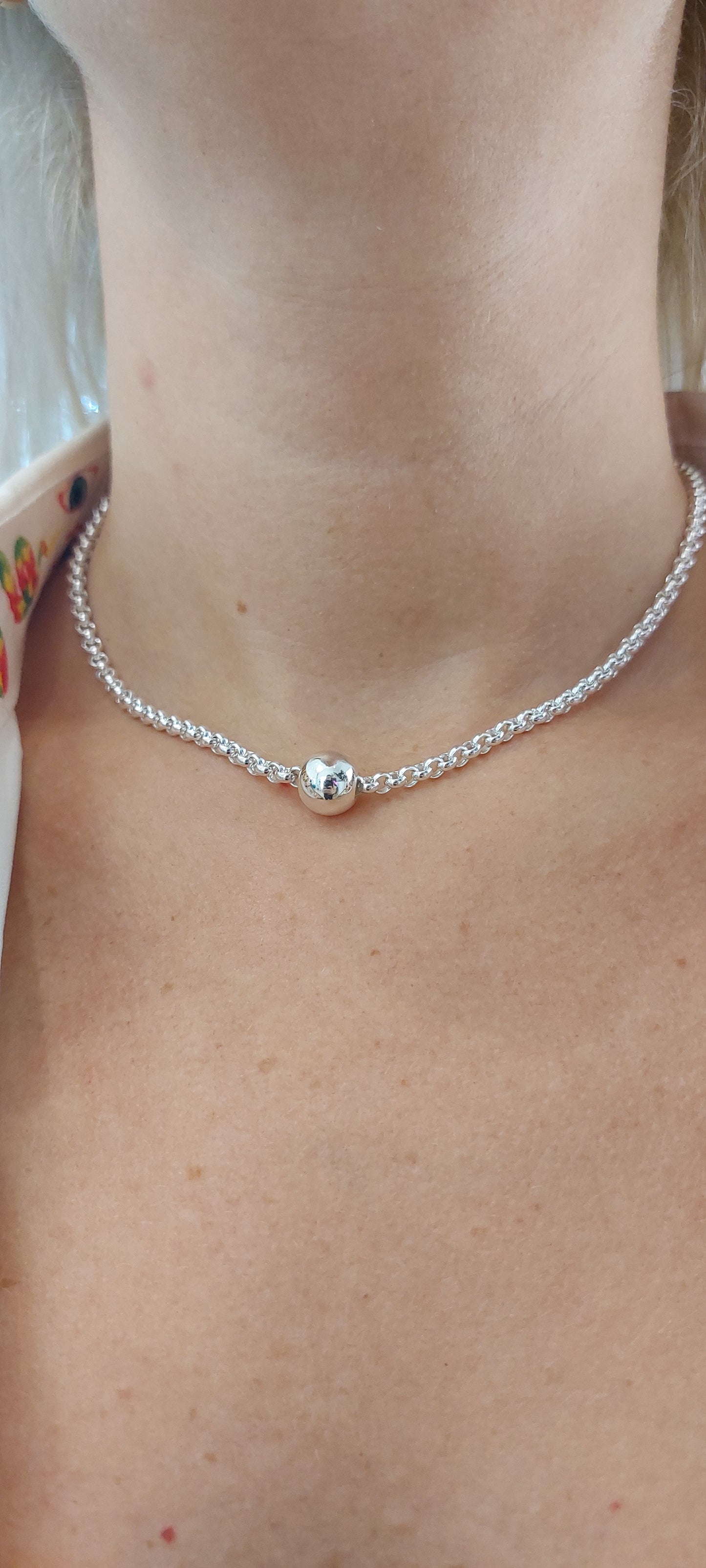 925 Sterling Silver Belcher Ball Chain