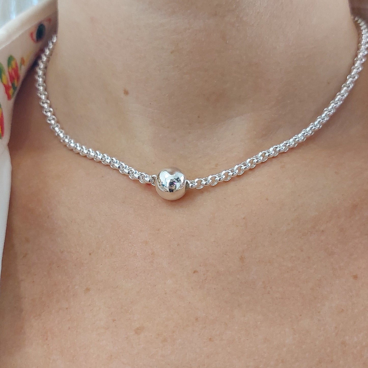 925 Sterling Silver Belcher Ball Chain
