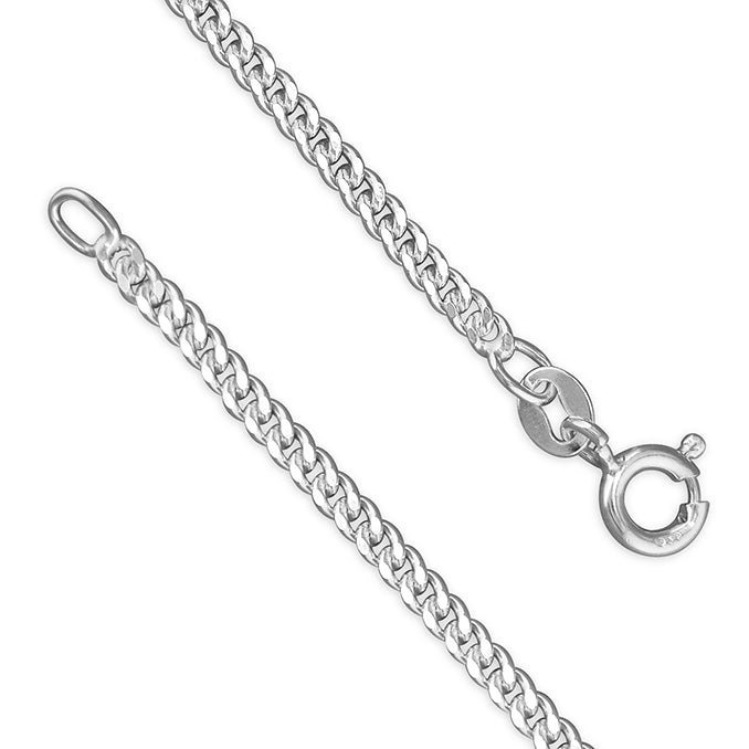 Sterling silver 24" curb chain