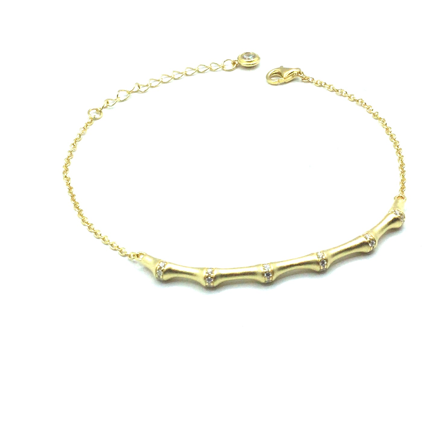 Gold Vermeil Bamboo Design Bracelet
