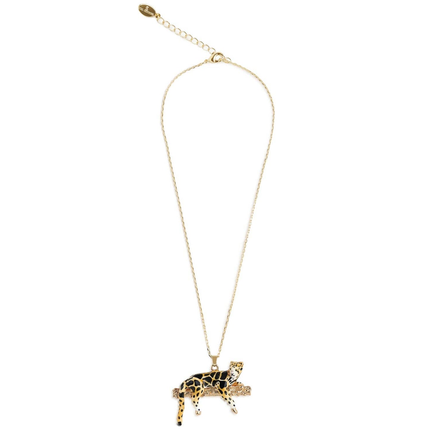Gold Plated Leopard In The Sky Necklace