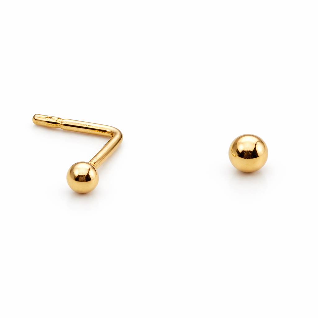 9ct Yellow Gold Ball Nose Stud