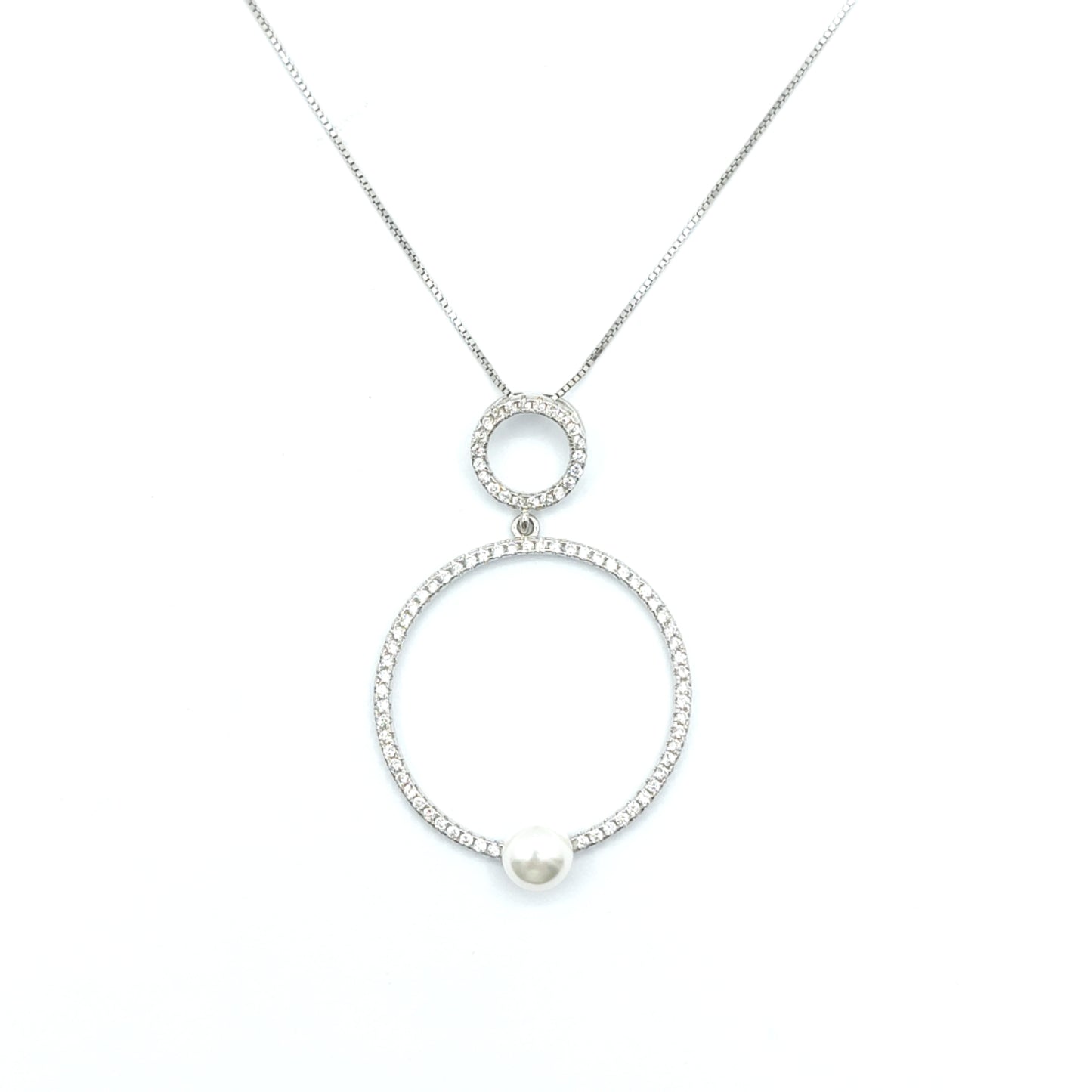 925 synthetic pearl necklace