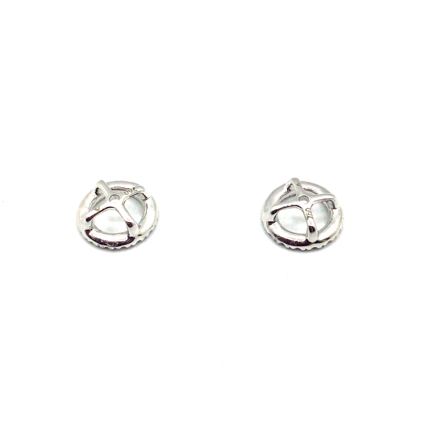18ct white gold diamond halo jacket