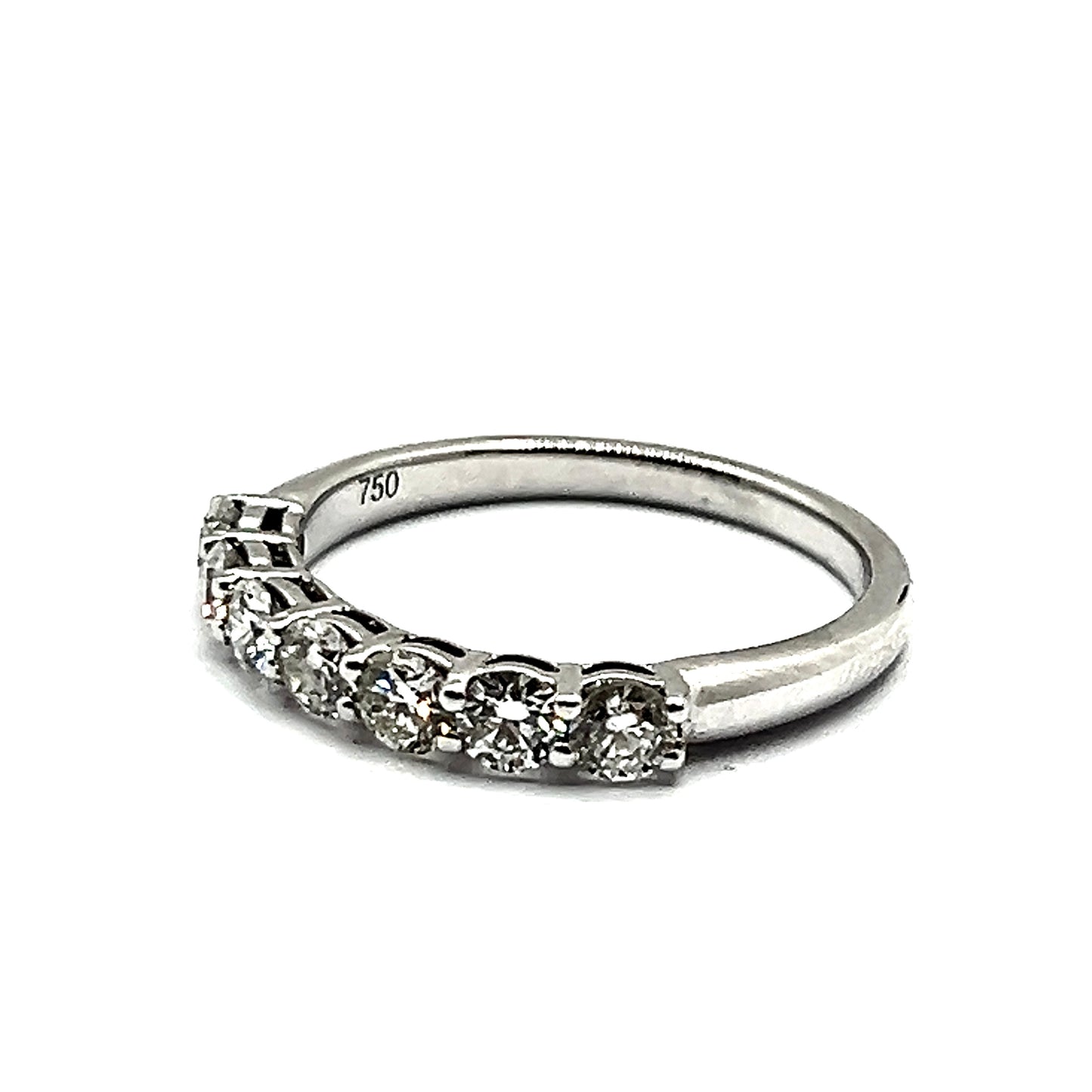 7-Stone Diamond Eternity Ring in 18ct White Gold