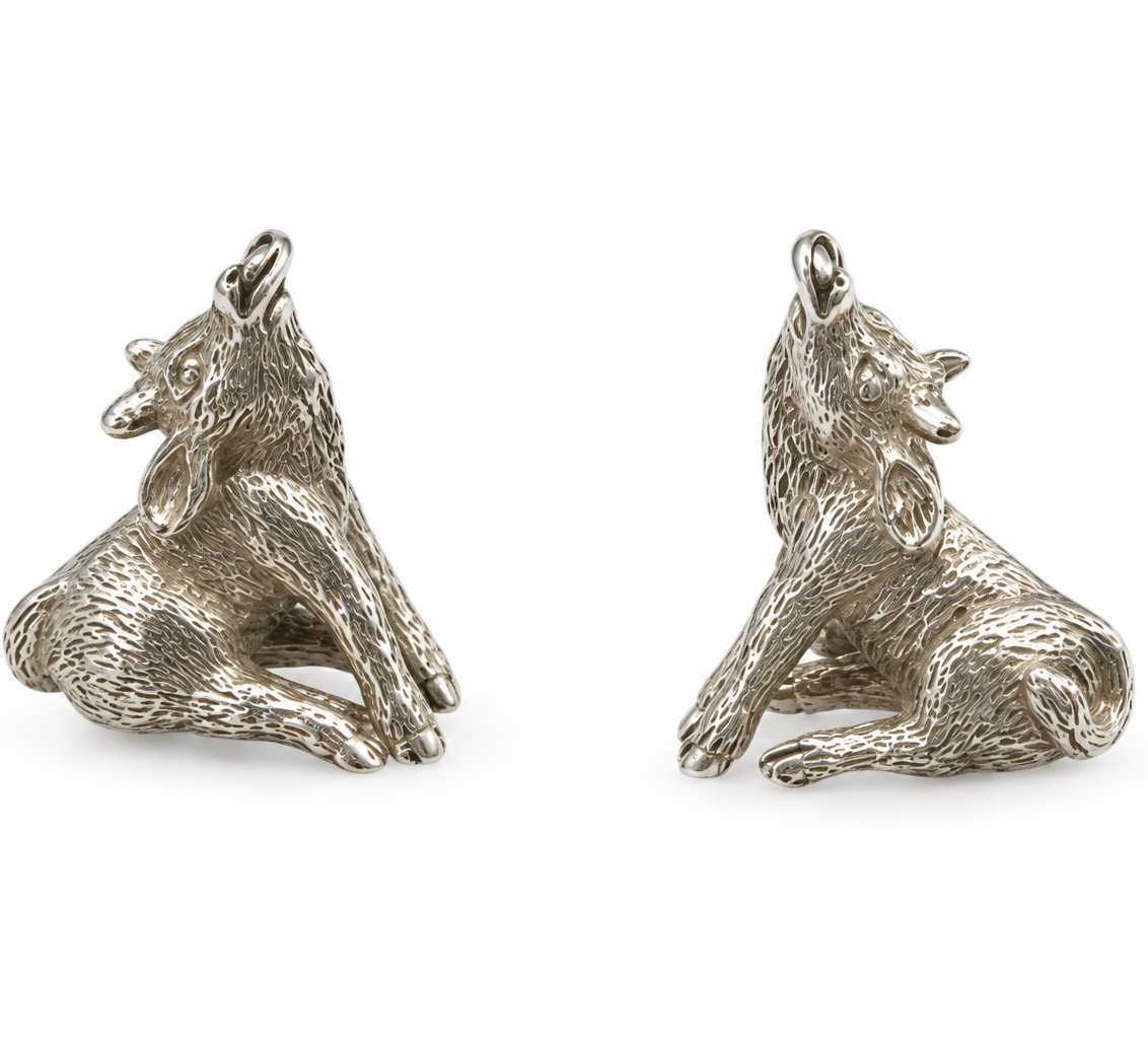 Sterling Silver Zodiac East Ox Cufflink