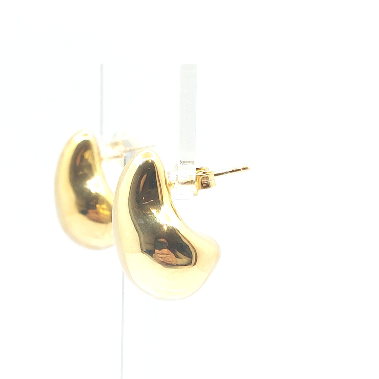 925 yellow gold botegga style earrings