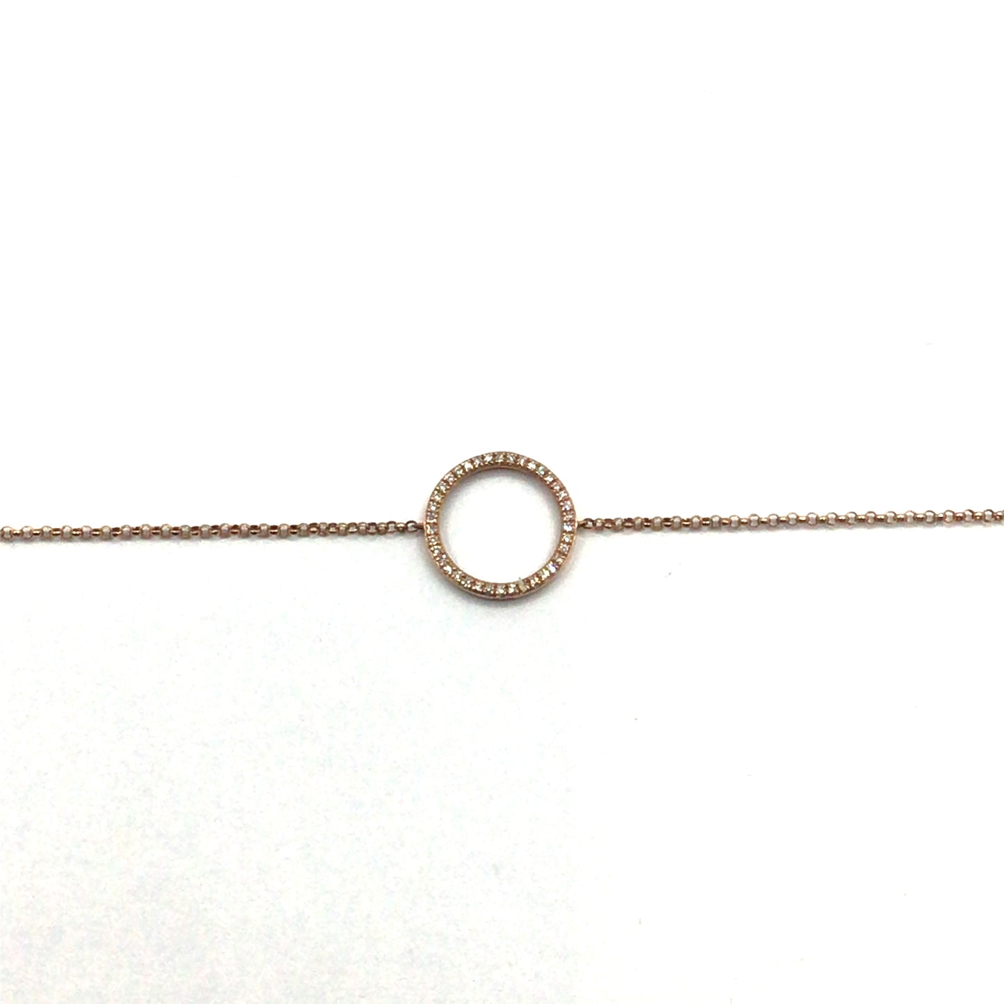 9ct Rose Gold Circle of Life Diamond Bracelet