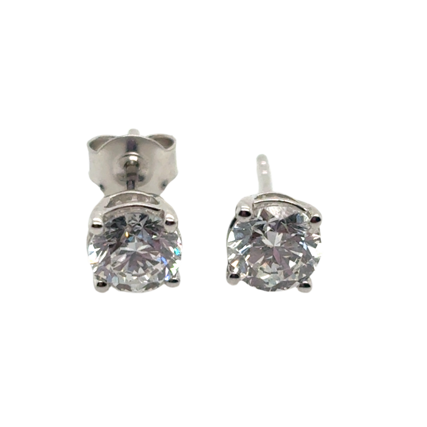 18ct White Gold Round Brilliant 1.5ct Diamond Stud Earrings