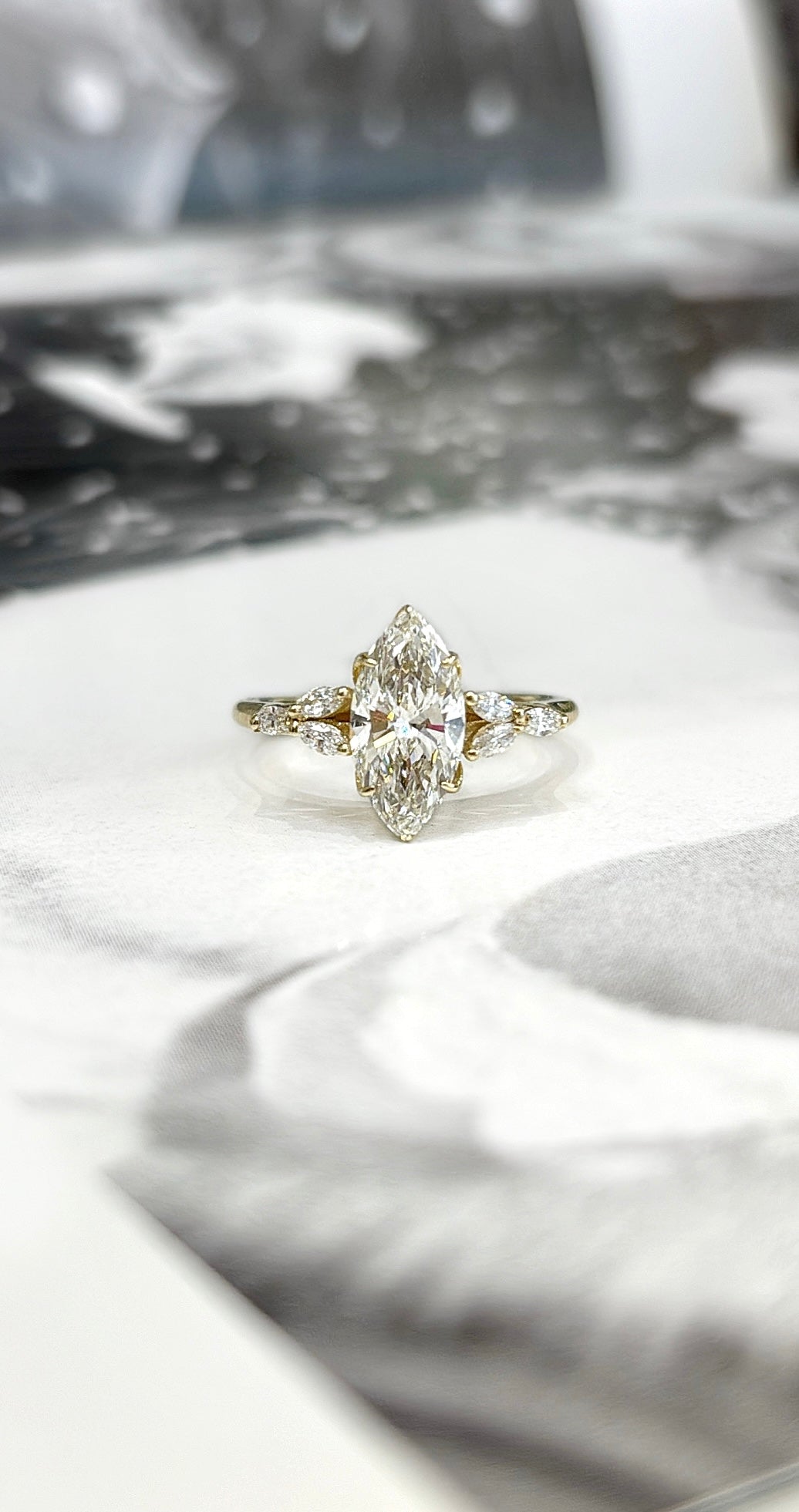 Monroes Fairy Marquise Engagement Ring
