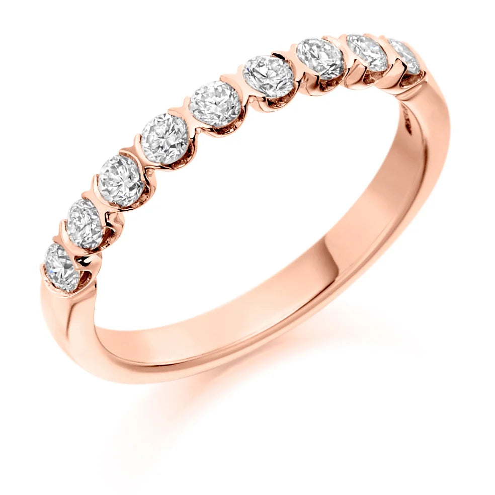 The 'June' Half Eternity Ring