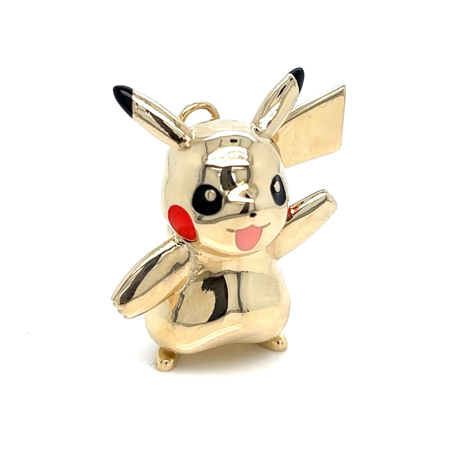 Pikachu Pendant 9ct Yellow Gold with Enamel