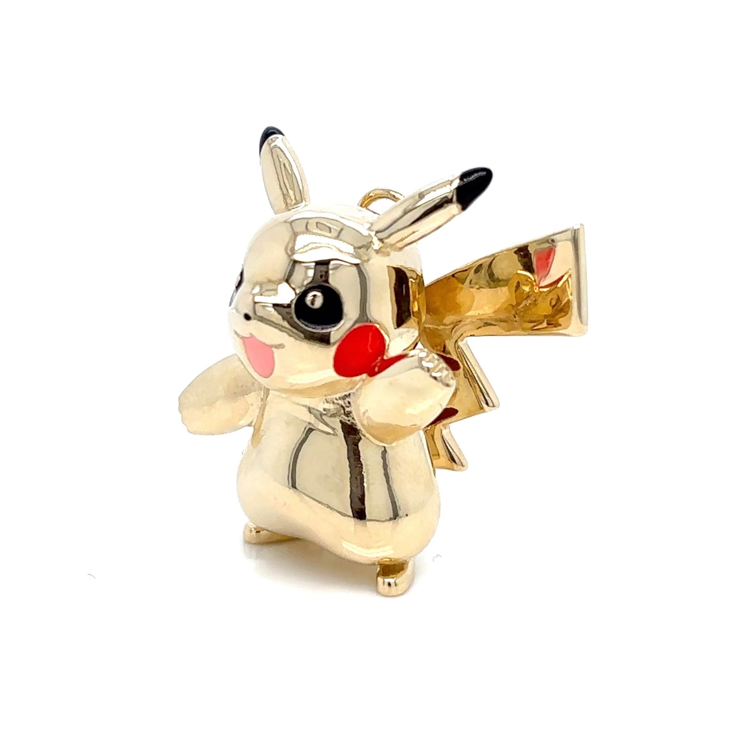 Pikachu Pendant 9ct Yellow Gold with Enamel