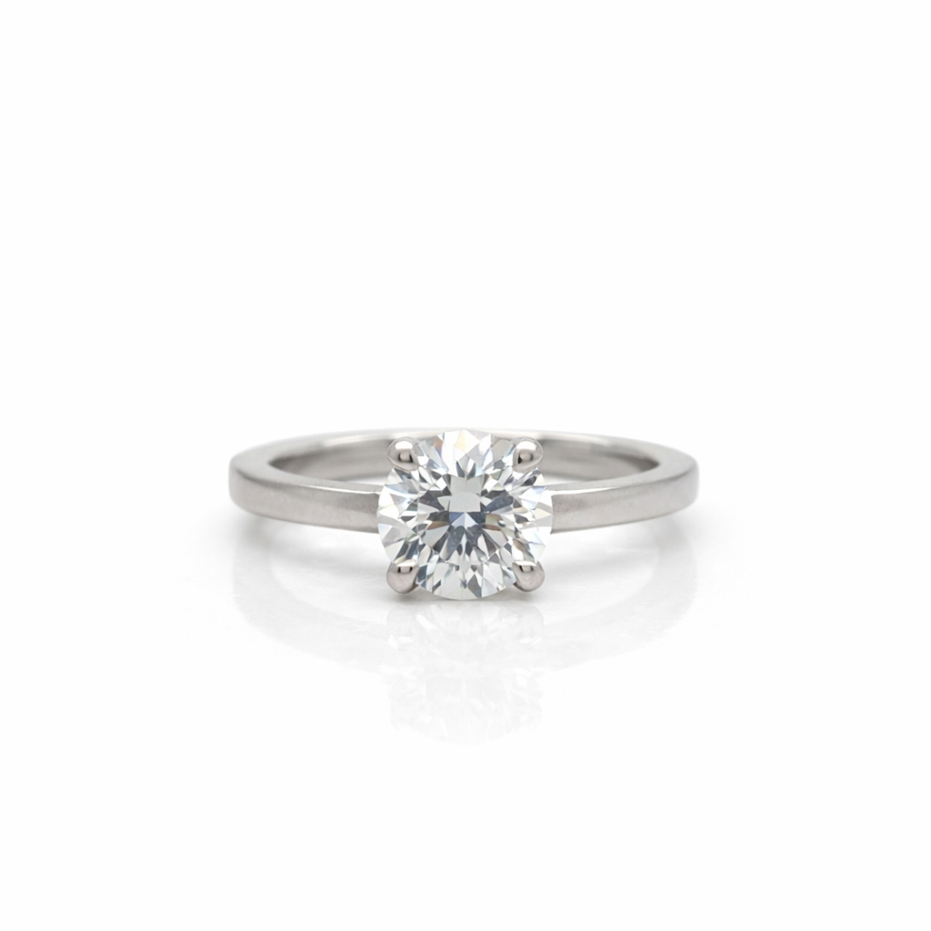1.74ct Diamond Solitaire 18ct White Gold Engagement Ring