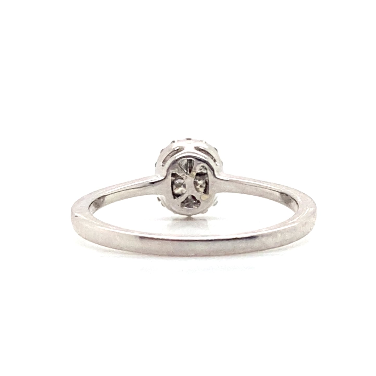 9ct White Gold Pear Cut Diamond Ring