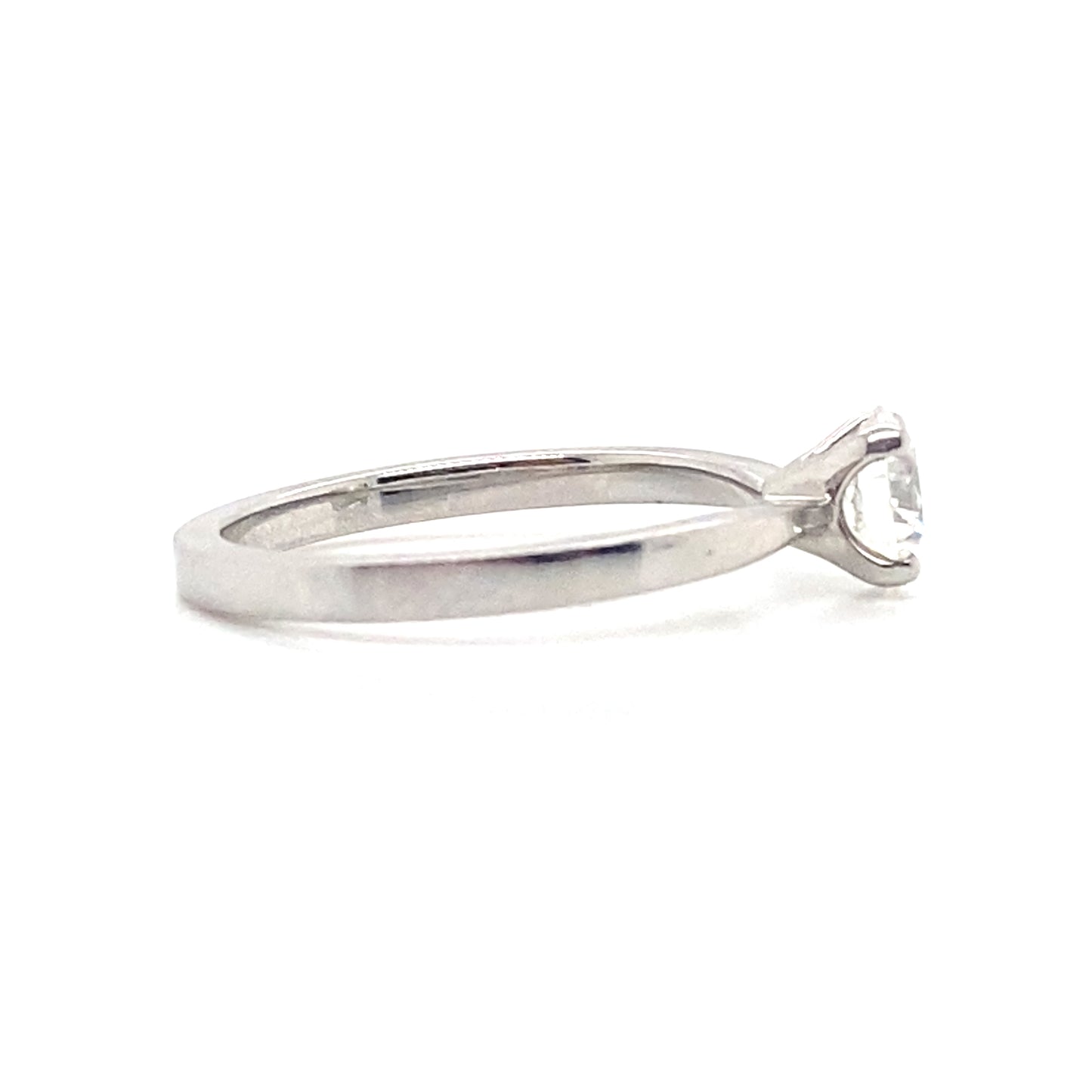 Round Brilliant Natural Diamond 0.70ct D Colour, VS1 Clarity, Solitaire Platinum Ring