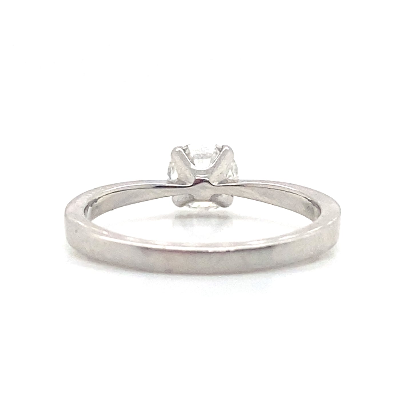 Round Brilliant Natural Diamond 0.70ct D Colour, VS1 Clarity, Solitaire Platinum Ring