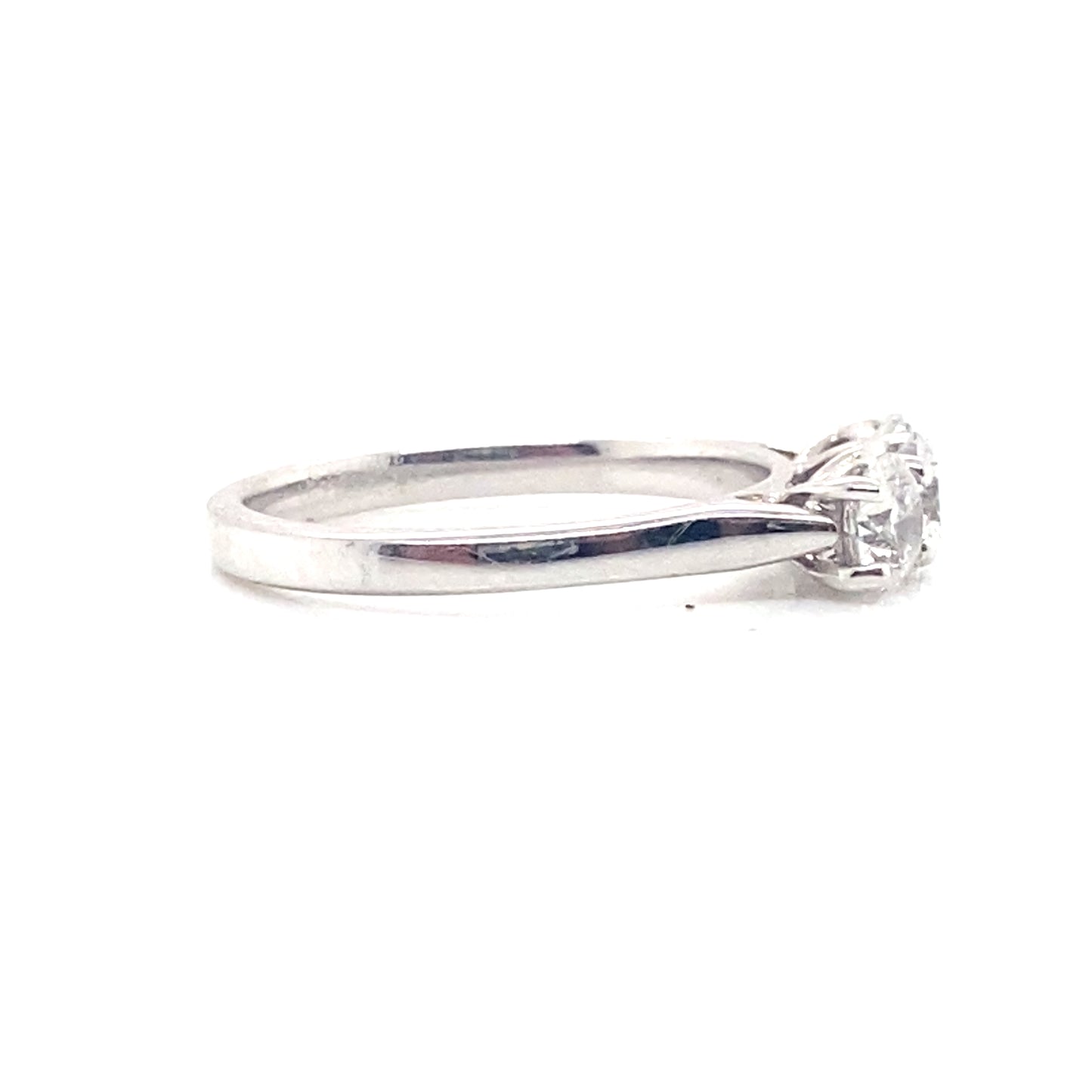 9ct White Gold Trilogy Diamond Ring