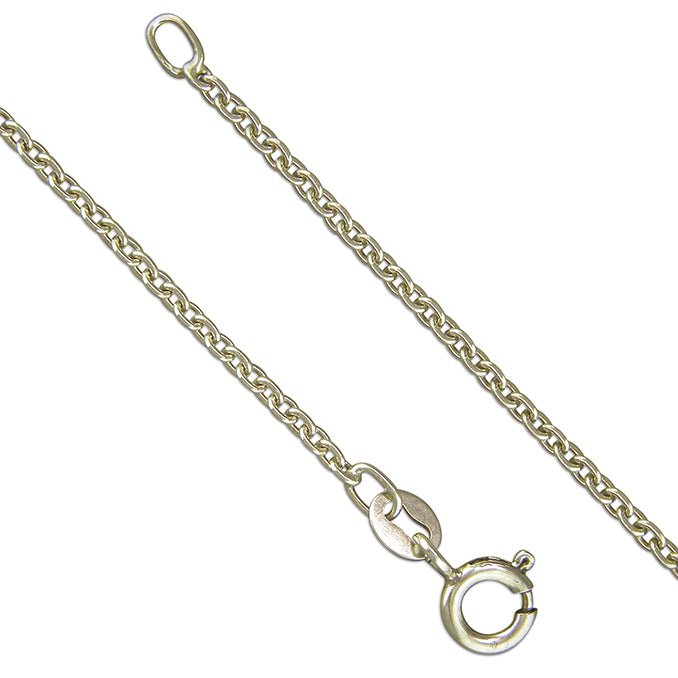 Sterling Silver 22" Oxidised Trace Chain