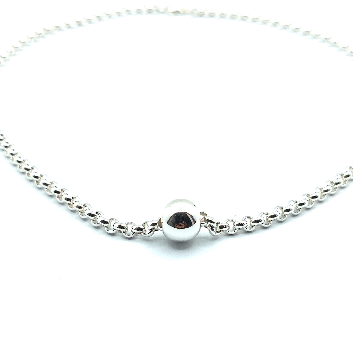 925 Sterling Silver Belcher Ball Chain