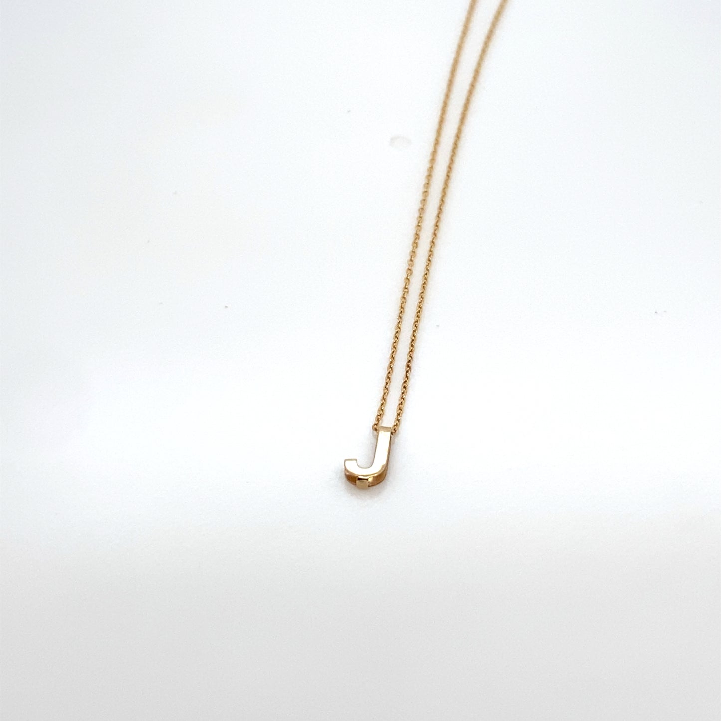 9ct Yellow Gold Initial Letter Necklace