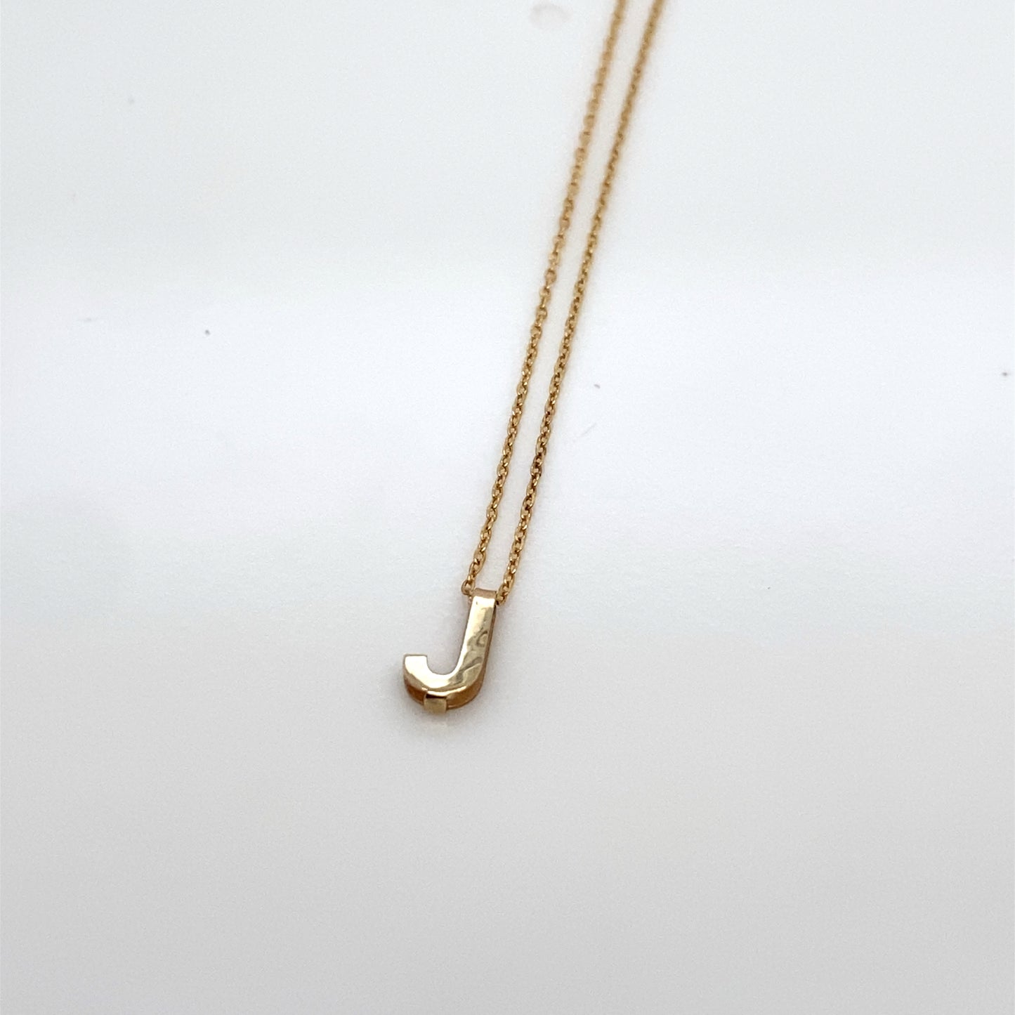 9ct Yellow Gold Initial Letter Necklace