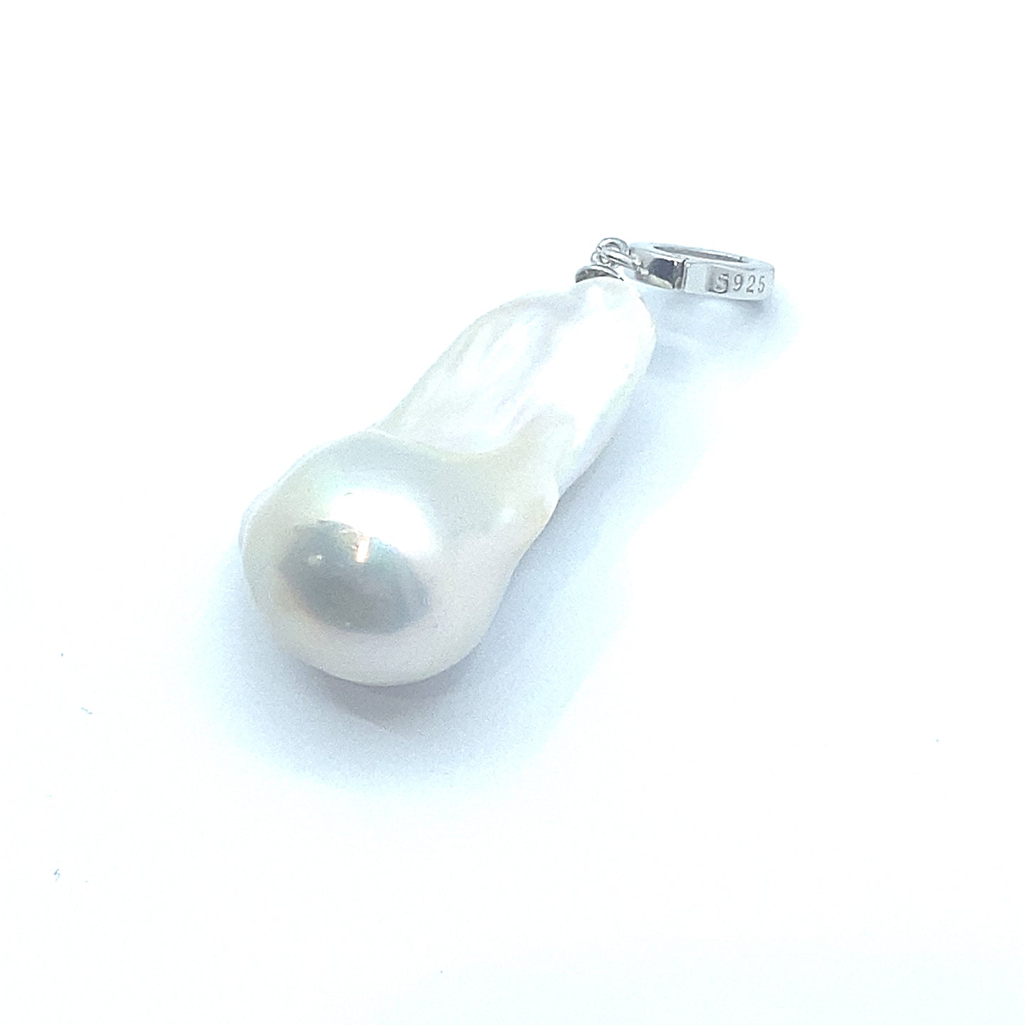 Large Baroque Pearl, Sterling Silver Removable Pendant, small bail