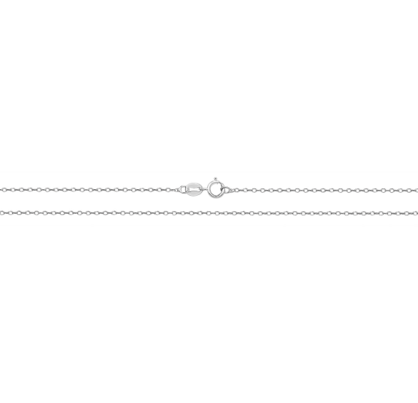 Non-Tarnishing, Fine Sterling Silver Oval Belcher Chain 18”