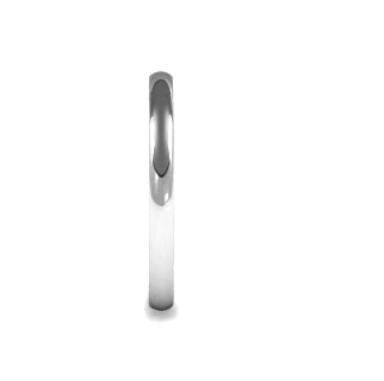 Subtle Traditional Court Ladies 2mm Wide Wedding Band Ring, 9ct & 18ct Gold and Platinum
