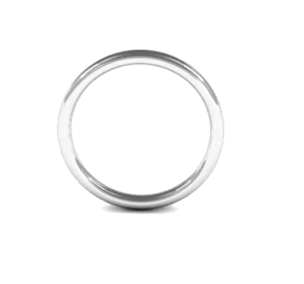 Slight Court Ladies 1.5mm Wide Wedding Band Ring, 9ct & 18ct Gold and Platinum