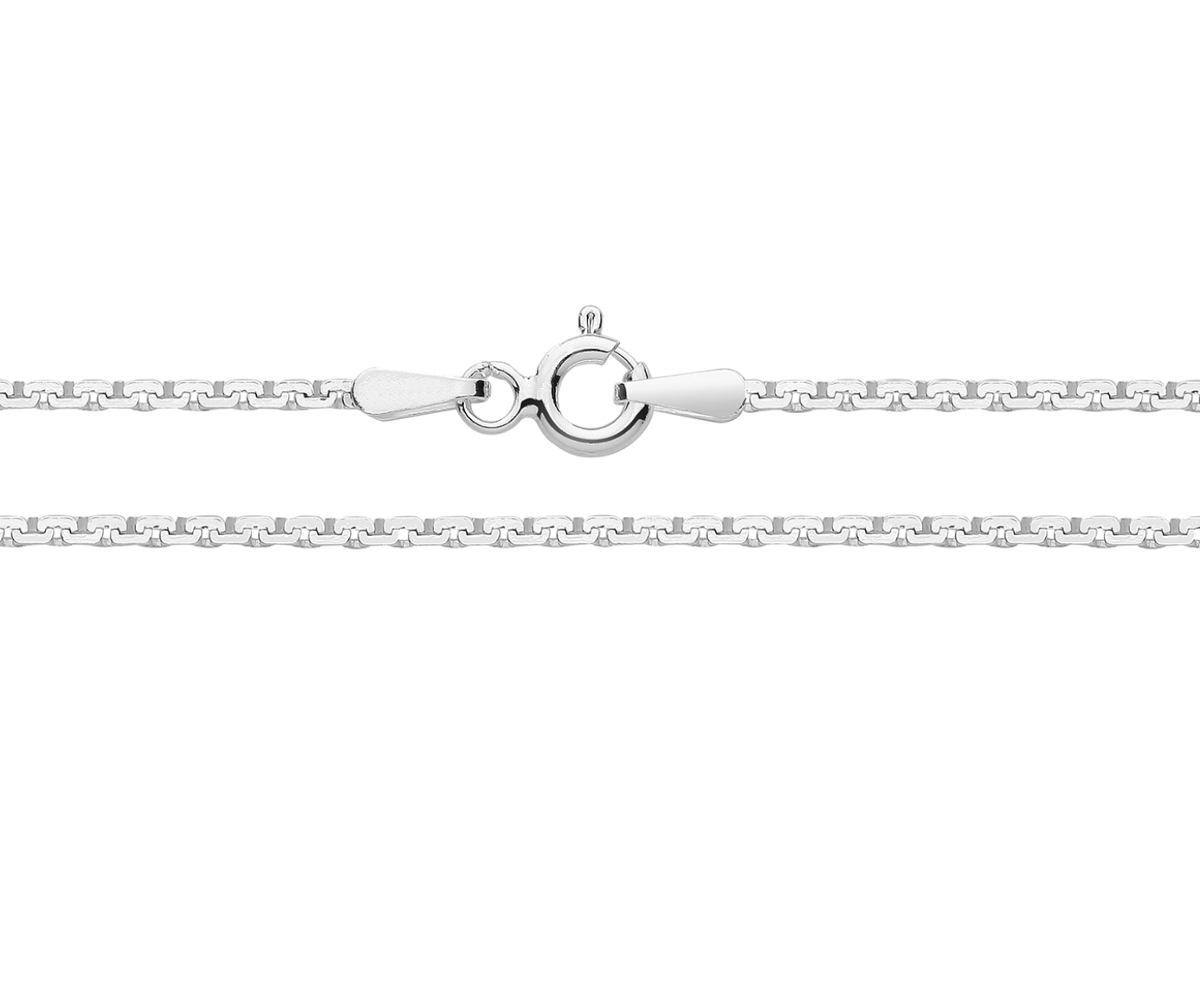 Sterling Silver Faceted Cobra Chain 16"