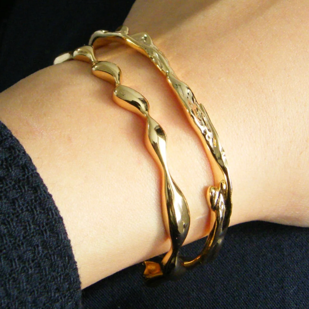 Molten Gold Bangle