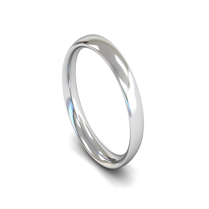 Ladies Gold Traditional Court Wedding band