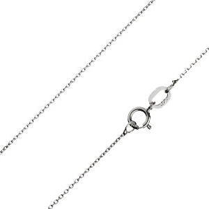 9ct white gold belcher chain 16"