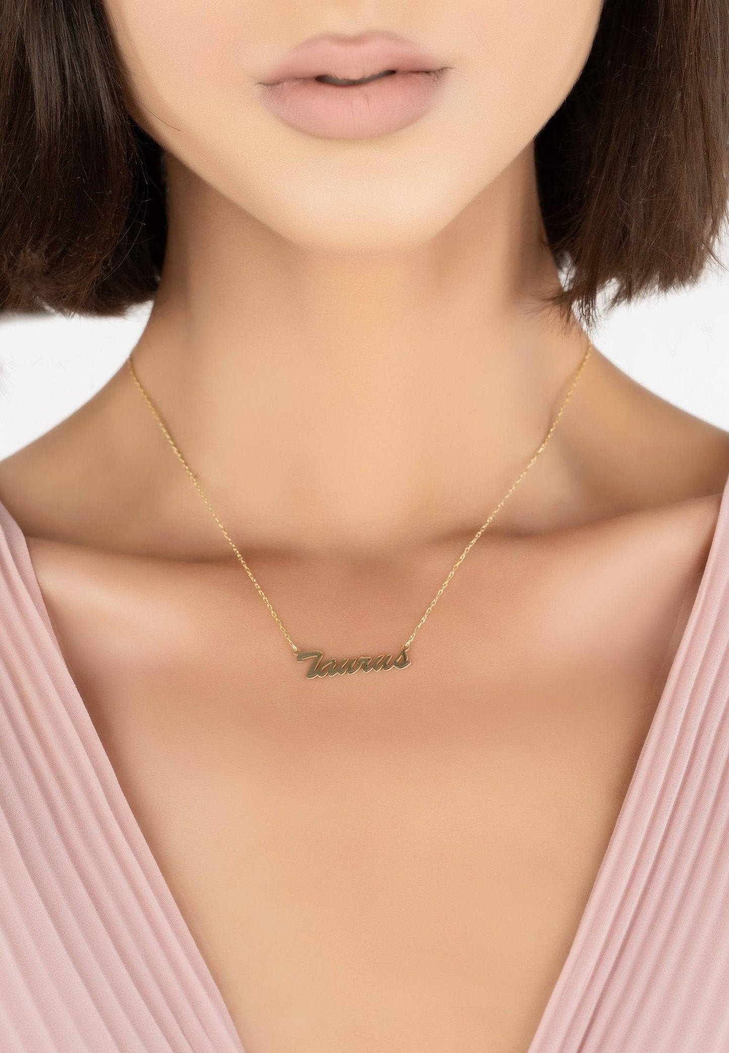 Sterling Silver 18ct Gold Plated Zodiac Star Sign Taurus Necklace