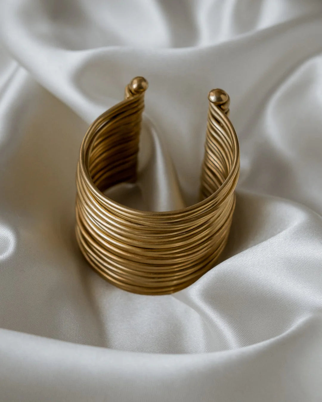 Imani Heavy Brass Cuff Bangle