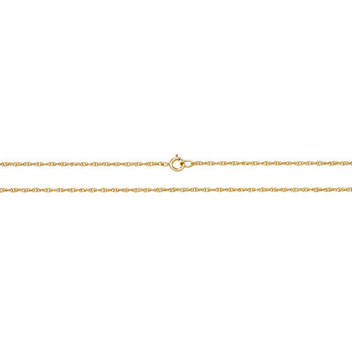 9ct Yellow Gold Prince of Wales Chain 18"