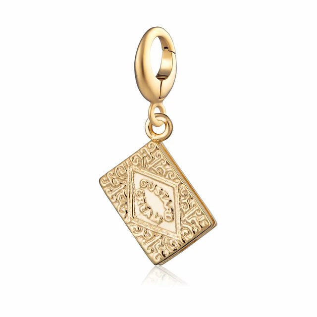 Gold Plated Custard Cream Biscuit Charm