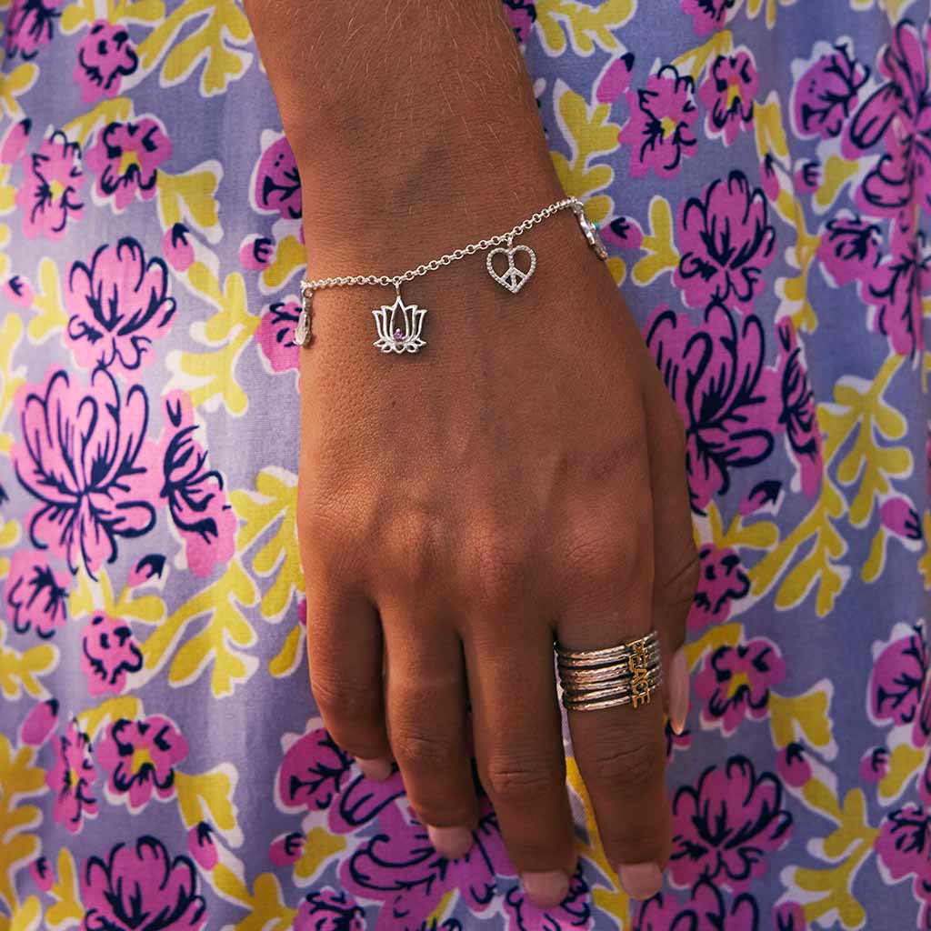 Sterling Silver "SPIN FOR PEACE" Stacking, Spinning Ring