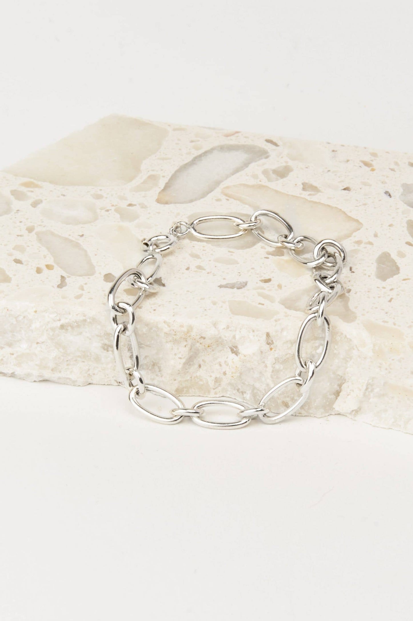 Contemporary Silver Gold Plated Bracelet
