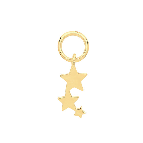 9ct Yellow Gold Shooting Star Earring Charm
