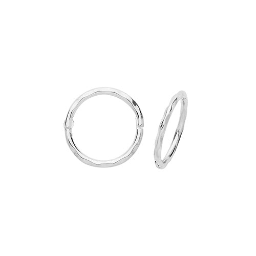 9ct White Gold Cartilage Ear Hoop