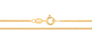 silver goldplated Fine Curb Chain