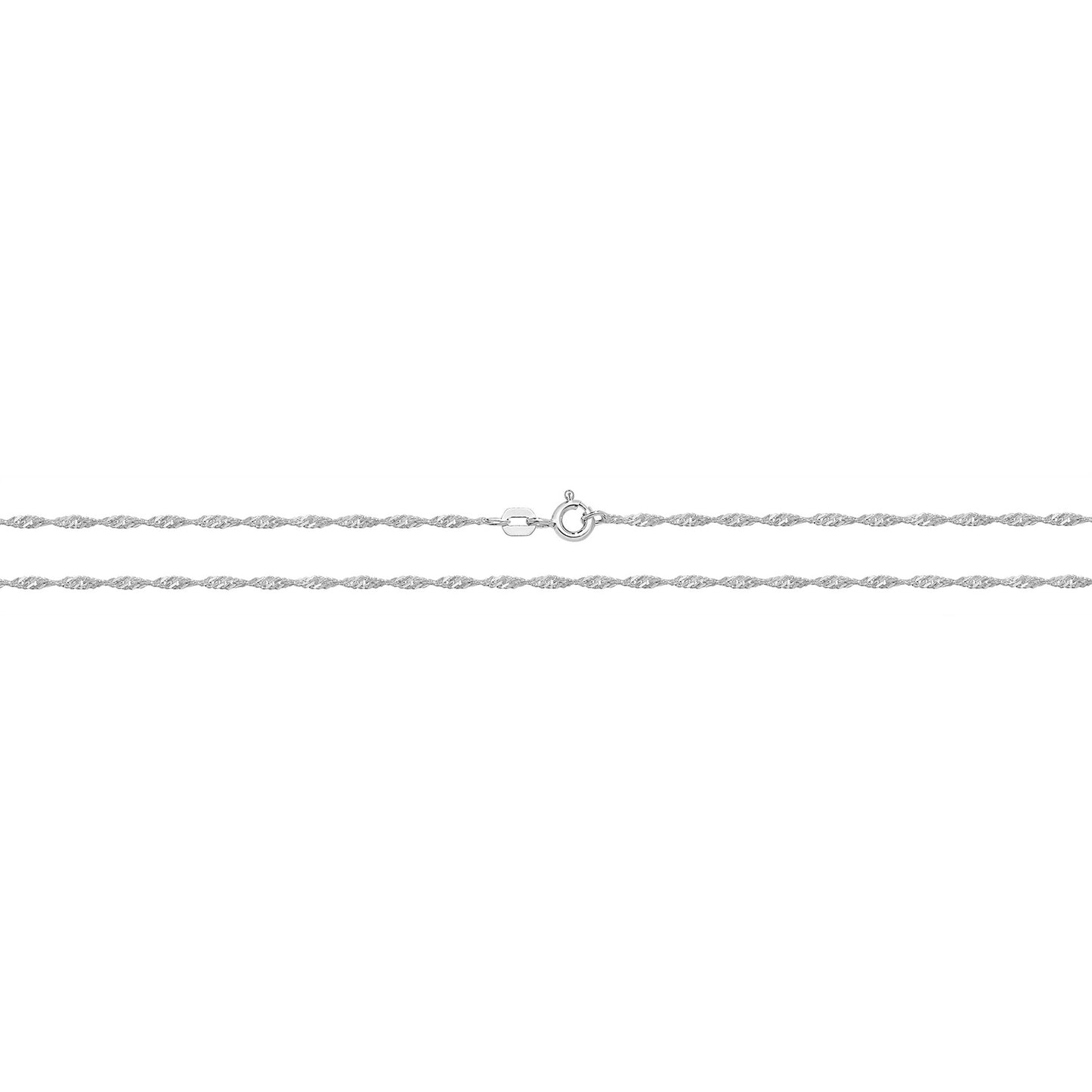 Singapore 925 Silver 20” Chain