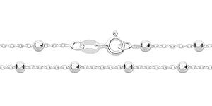 Silver Satelite bracelet 7"