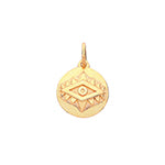 925 Gold Plated Evil Eye Pendant