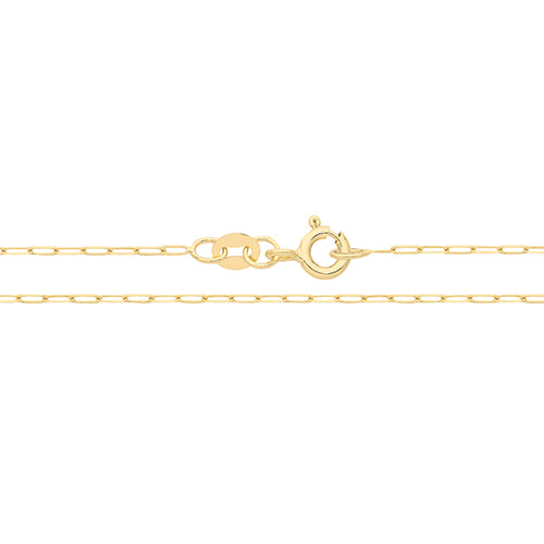 Paperclip 9ct Gold Chain 16"