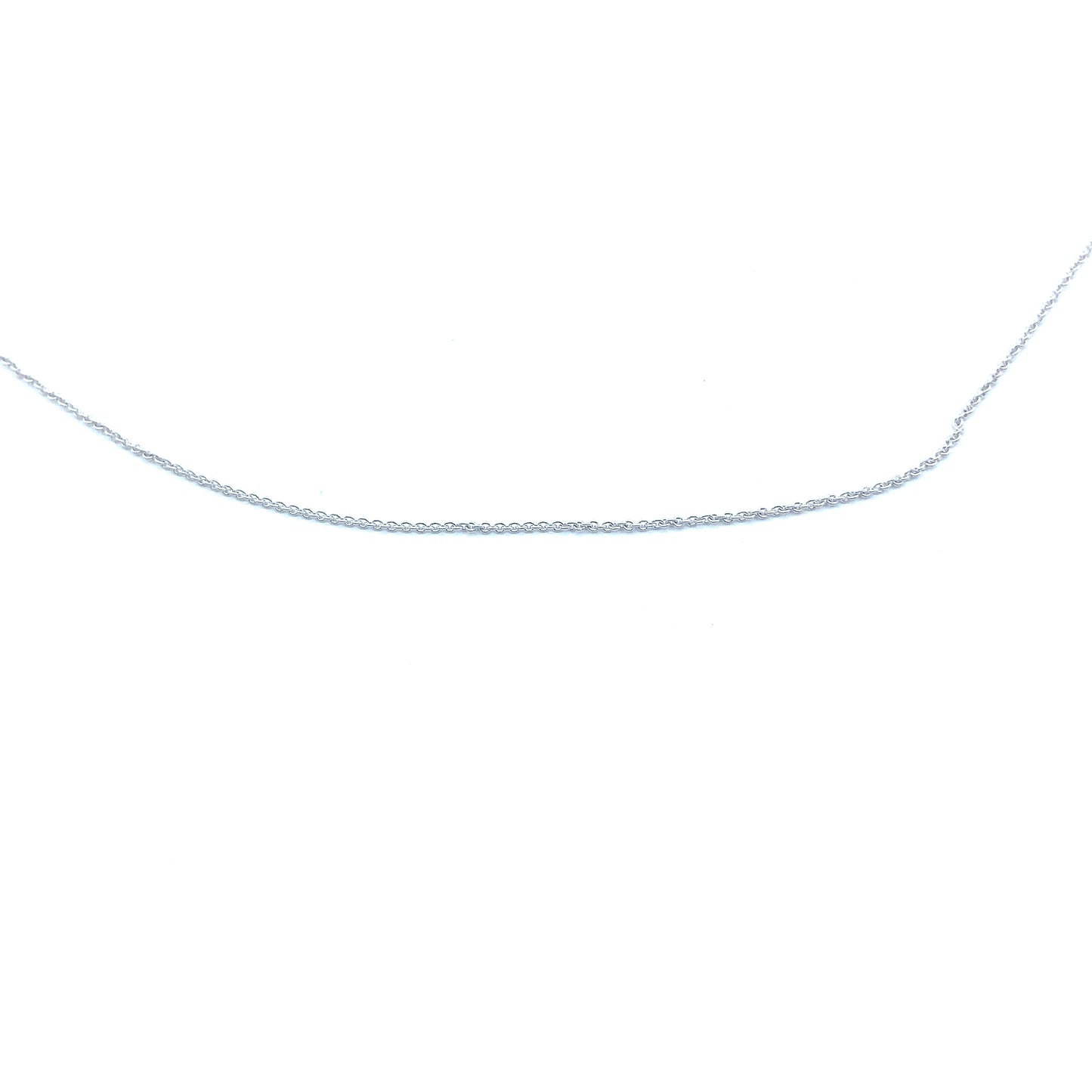 9ct White Gold 18" Belcher Chain