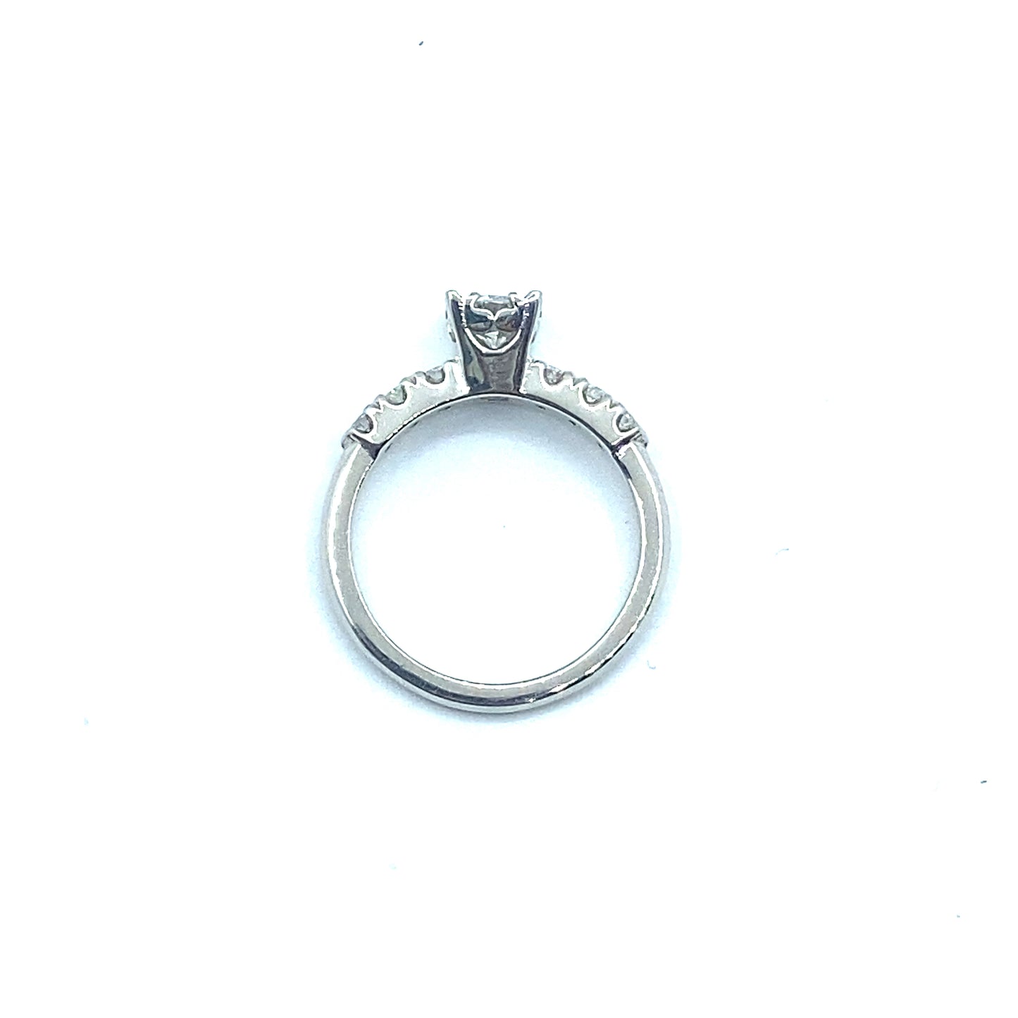 Bespoke Vintage Style Platinum Diamond Engagement Ring 0.50ct Centre Diamond